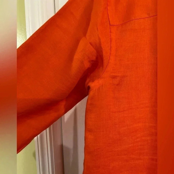Ralph Lauren Long sleeve Orange Shirt Sz 1X Button Front. In perfect condition. - Picture 10 of 11